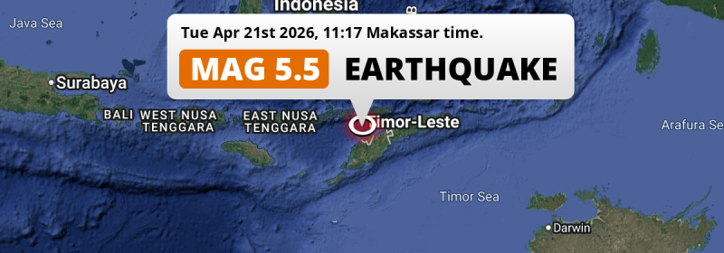 Earthquake location map