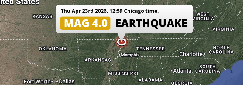 Earthquake location map