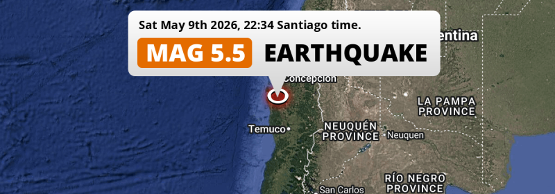 Earthquake location map
