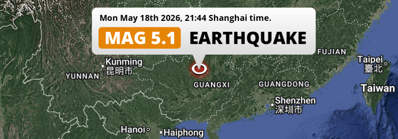 Earthquake location map