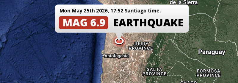 Earthquake location map
