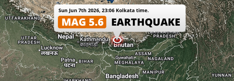 Earthquake location map