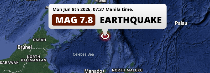 Earthquake location map