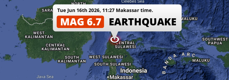 Earthquake location map