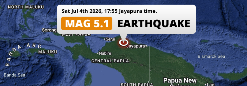 Earthquake location map