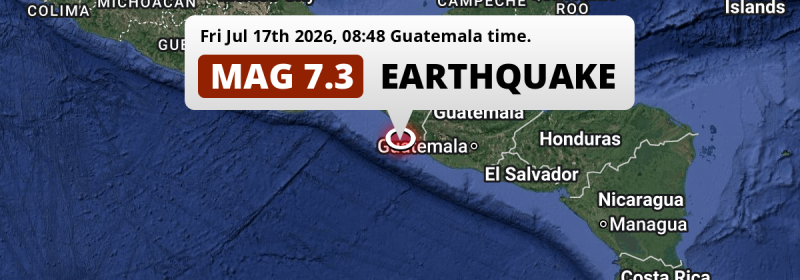 Earthquake location map