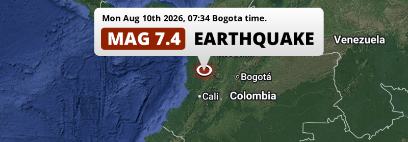 Earthquake location map