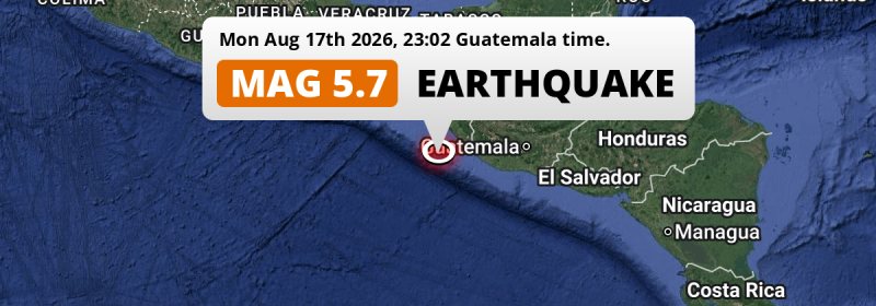 Earthquake location map