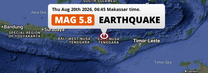 Earthquake location map
