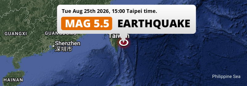 Earthquake location map