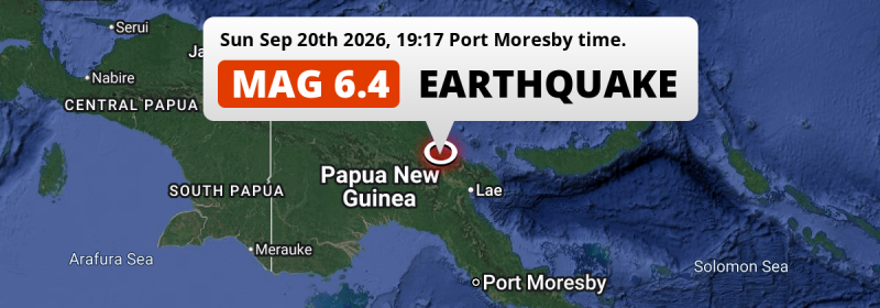 Earthquake location map
