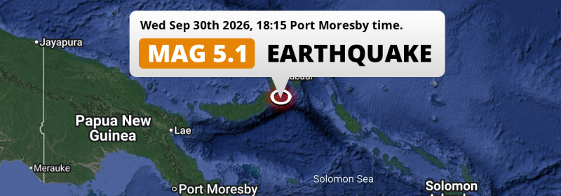 Earthquake location map