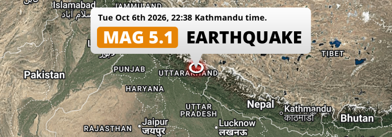 Earthquake location map