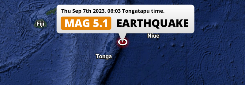 Shallow M4.8 Earthquake hit in the South Pacific Ocean 246km from Nuku‘alofa (Tonga) on Thursday Morning.
