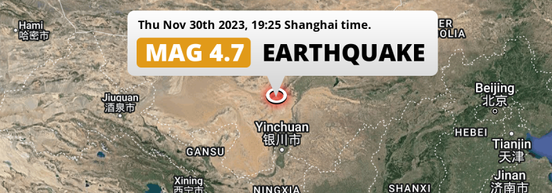Earthquake location map