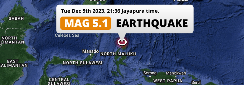 Earthquake location map